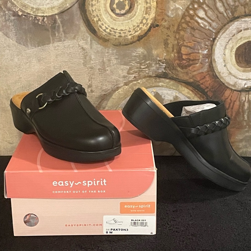 Easy Spirit Black Wide Width Footwear - Picture 6 of 6